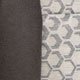 Grijs suède / Grijs en beige jacquard