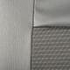 Kunstleer Grijs / grijs jacquard