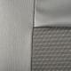 Kunstleer Grijs / grijs jacquard
